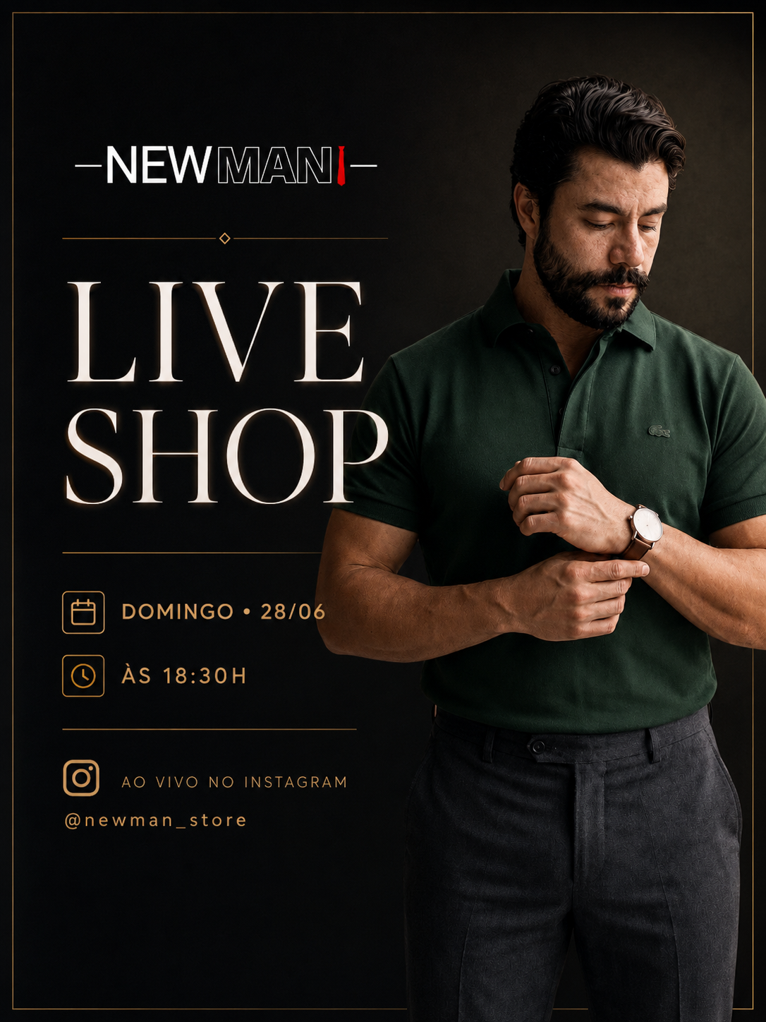 New Man Live Shop — 28/06 às 18h30